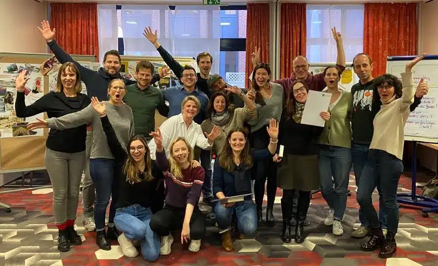 Großartige Gruppe in der Coachingausbildung